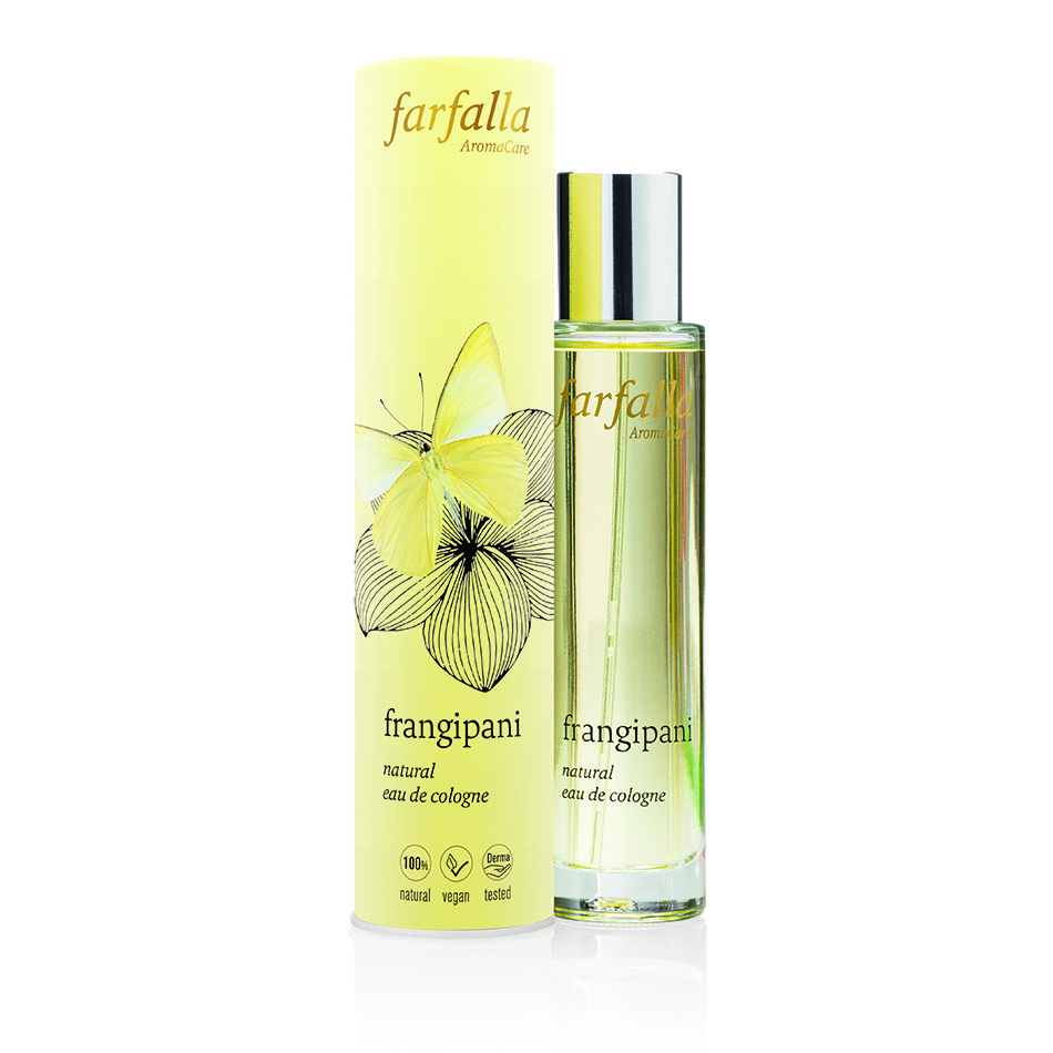 Eau de Cologne Frangipani 50 ml Bio Vegan - Fraîcheur Florale - Farfalla France